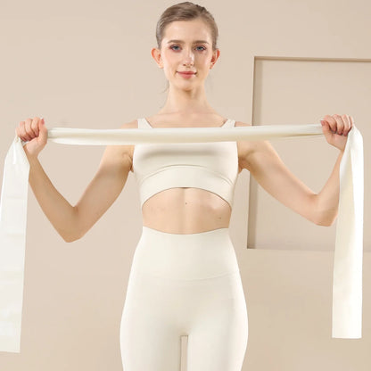 WOSWEIR-Yoga Rally Home Stretching Resistance Strap for Beginners Ladies Body Fitness Latin Dance Stretch Strap
