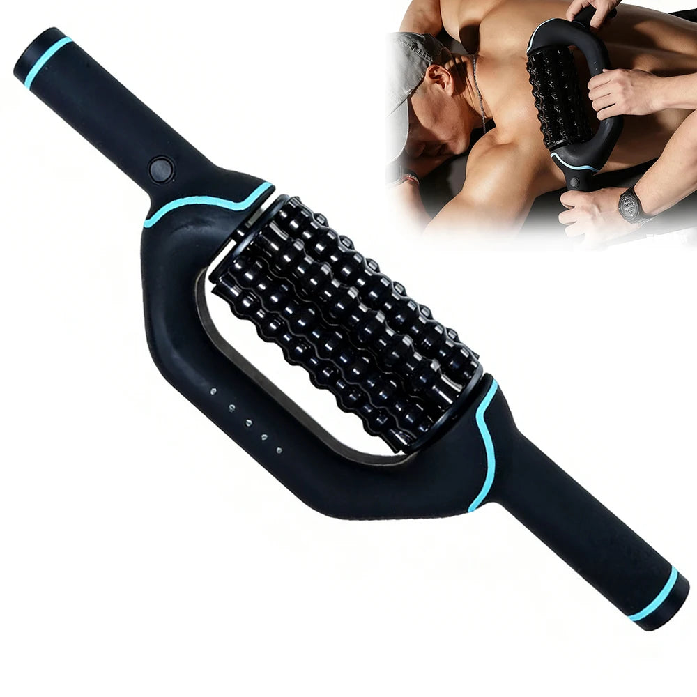 Electric Massage Roller Body Impact Massage Percussive Relief Muscle Relax Stress Massager Rechargeable Vibrator Fitness Shaping
