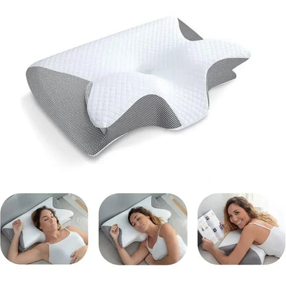 Trainovafit Ergonomic Butterfly Cervical Memory Foam Pillow