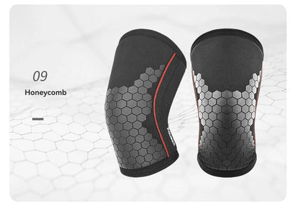 AOLIKES Knee Sleeves for Weightlifting & Powerlifting (7mm Pair) For Men & Women - Knee Wraps for Weight Lifting, Squats