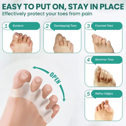 Trainovafit Soft Gel Toe Separators & Bunion Spacers (1 Pair)