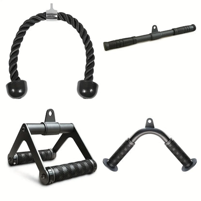 Trainovafit Heavy-Duty Cable Machine Attachments Set for Gym Pulley