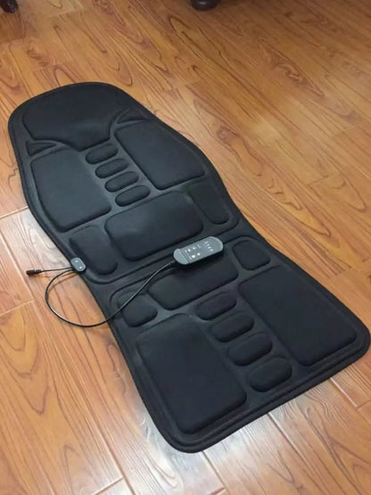 Vibrating Infrared Heat Shiatsu Massage Cushion Pad Neck Back Lumbar Massager Mattress Car Home Full Body Cervical Pain Support
