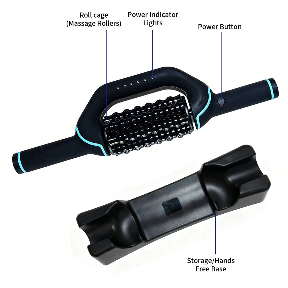 Electric Massage Roller Body Impact Massage Percussive Relief Muscle Relax Stress Massager Rechargeable Vibrator Fitness Shaping