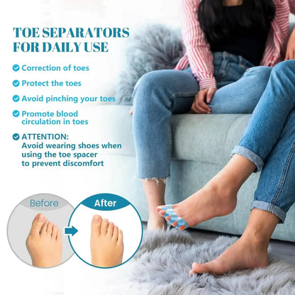 Trainovafit Soft Gel Toe Separators & Bunion Spacers (1 Pair)