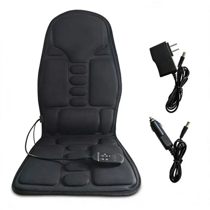 Vibrating Infrared Heat Shiatsu Massage Cushion Pad Neck Back Lumbar Massager Mattress Car Home Full Body Cervical Pain Support