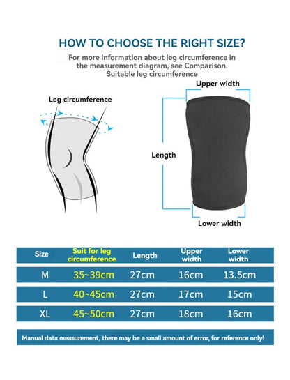 AOLIKES Knee Sleeves for Weightlifting & Powerlifting (7mm Pair) For Men & Women - Knee Wraps for Weight Lifting, Squats