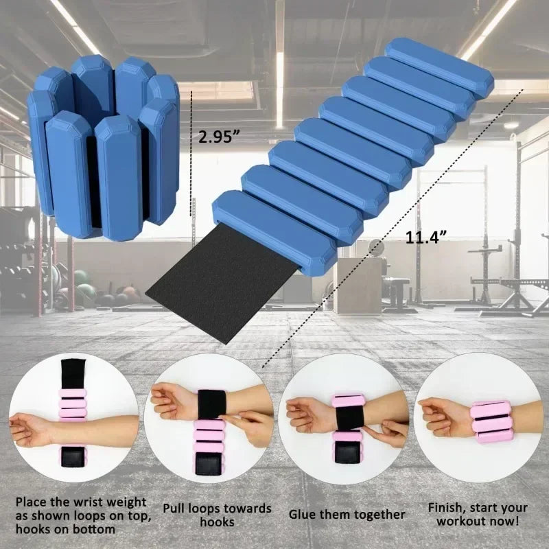 Wearable Silicone Wrist/Ankle Weights
