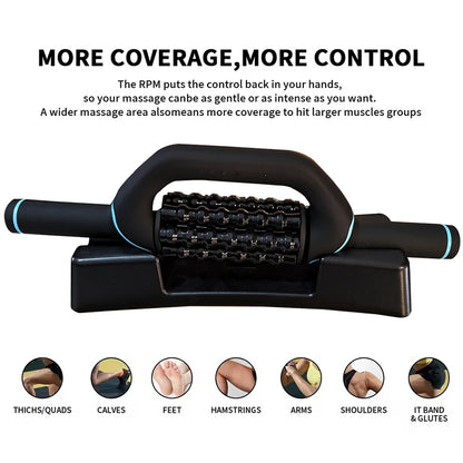 Electric Massage Roller Body Impact Massage Percussive Relief Muscle Relax Stress Massager Rechargeable Vibrator Fitness Shaping