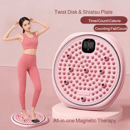 Multifunctional Exercise Waist Twisting Foot Massage Waist Torsion Disc Fitness Equipment slimming Digital Display Twisting Disc