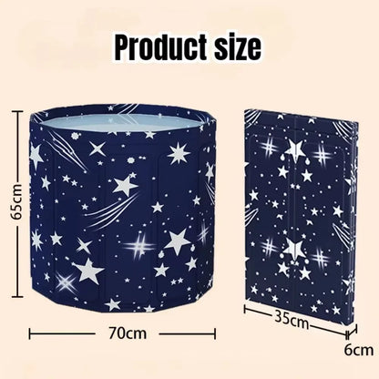 Thickened Insulated Foldable Adult Bathtub Portable Enlarged Round Bathing Bucket Multifunctional House Bathroom SPA Bath Tub