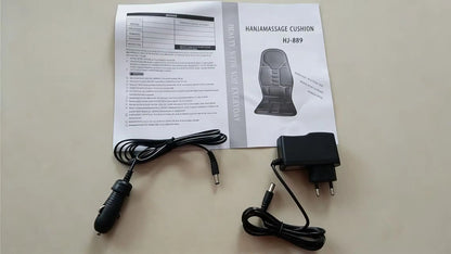 Vibrating Infrared Heat Shiatsu Massage Cushion Pad Neck Back Lumbar Massager Mattress Car Home Full Body Cervical Pain Support