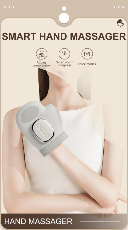 Professional Hand Massager Airbag Compression Finger Wrist Palm Kneading Relaxation Device Electric Hand Massage Tool