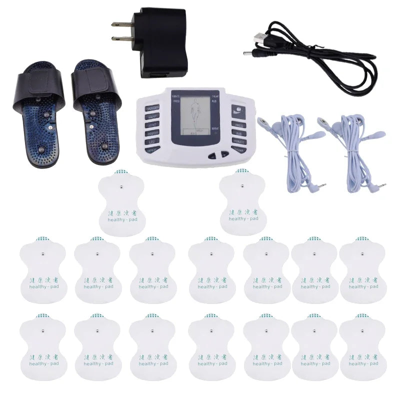 10 Modes Electrical EMS TENS Pulse Body Massage Acupoint Meridian Massage Slippers Foot Electrostimulator Body Relaxation Device