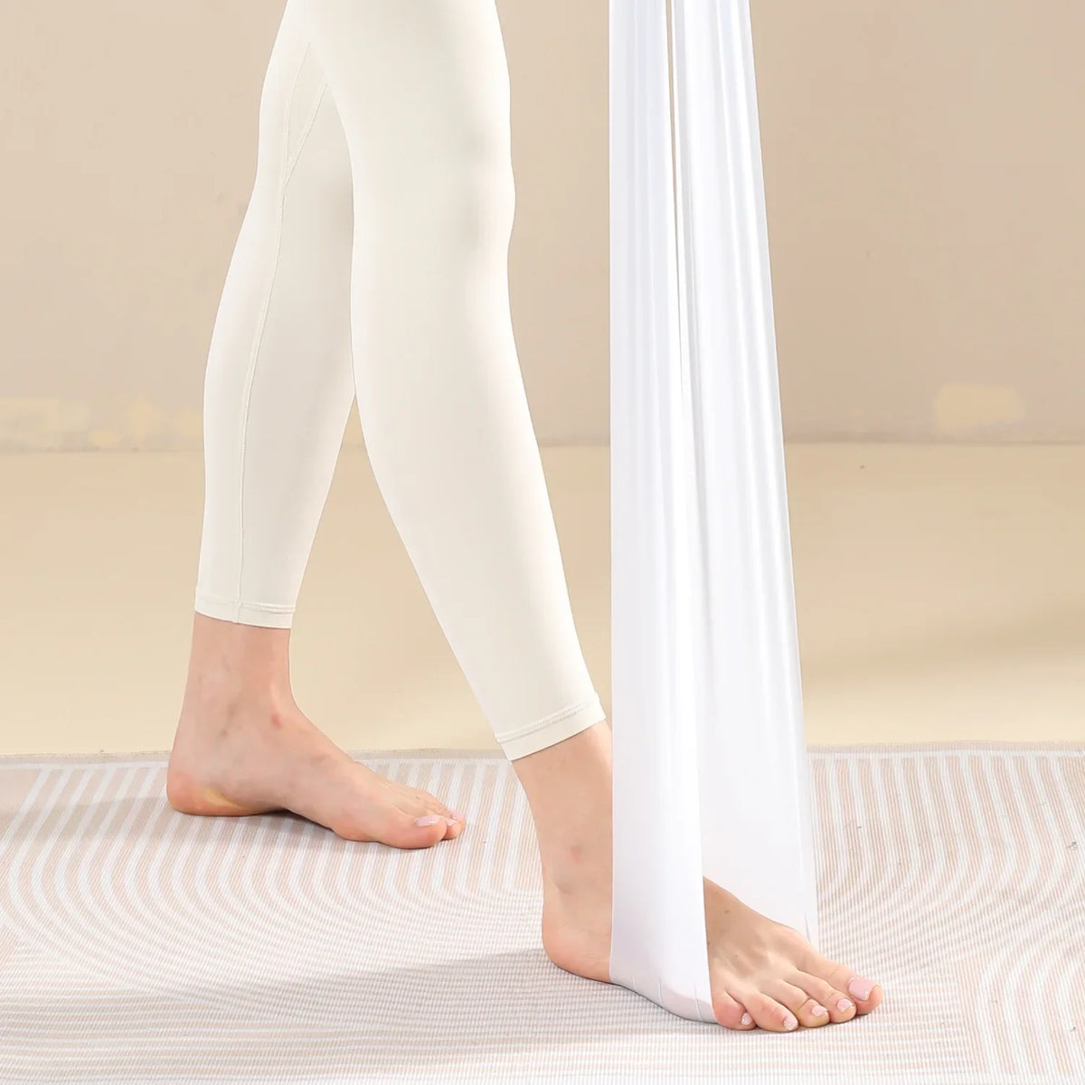 WOSWEIR-Yoga Rally Home Stretching Resistance Strap for Beginners Ladies Body Fitness Latin Dance Stretch Strap