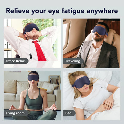 Trainovafit 3D Heated Steam Eye Mask & Vibration Massager