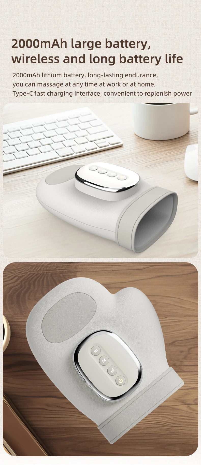 Professional Hand Massager Airbag Compression Finger Wrist Palm Kneading Relaxation Device Electric Hand Massage Tool