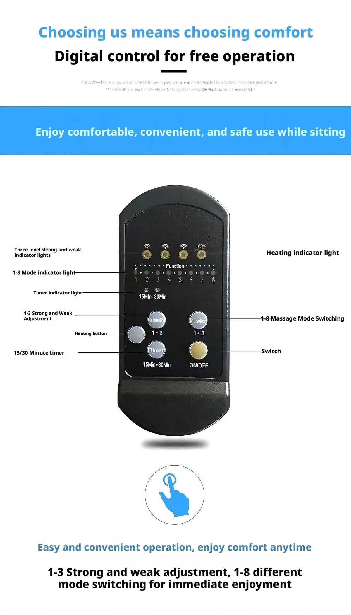 Vibrating Infrared Heat Shiatsu Massage Cushion Pad Neck Back Lumbar Massager Mattress Car Home Full Body Cervical Pain Support