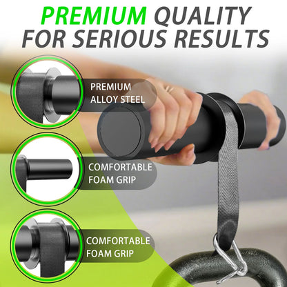 Trainovafit Heavy-Duty Forearm Wrist Roller & Weight Loading Pin Set