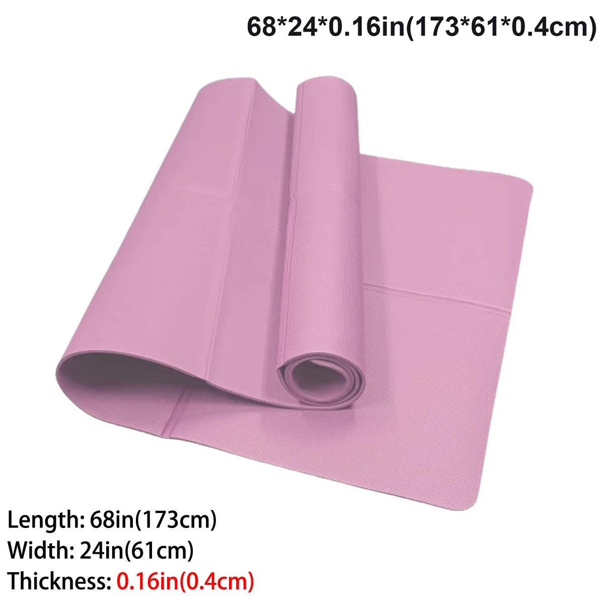 Trainovafit Foldable Non-Slip Travel Yoga & Fitness Mat