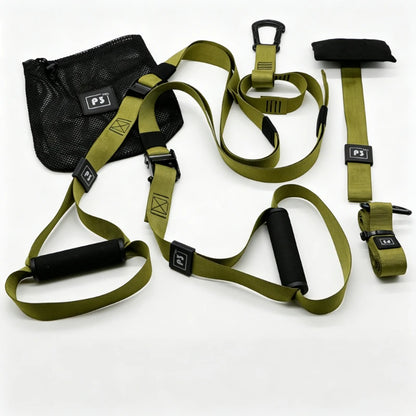 P3-Trx Suspension Training Strap Adjustable Tensioner Trainer Resistance Device Hanging Pulling Rope Home Yoga Fitness Band Belt