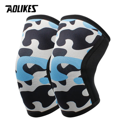 AOLIKES Knee Sleeves for Weightlifting & Powerlifting (7mm Pair) For Men & Women - Knee Wraps for Weight Lifting, Squats