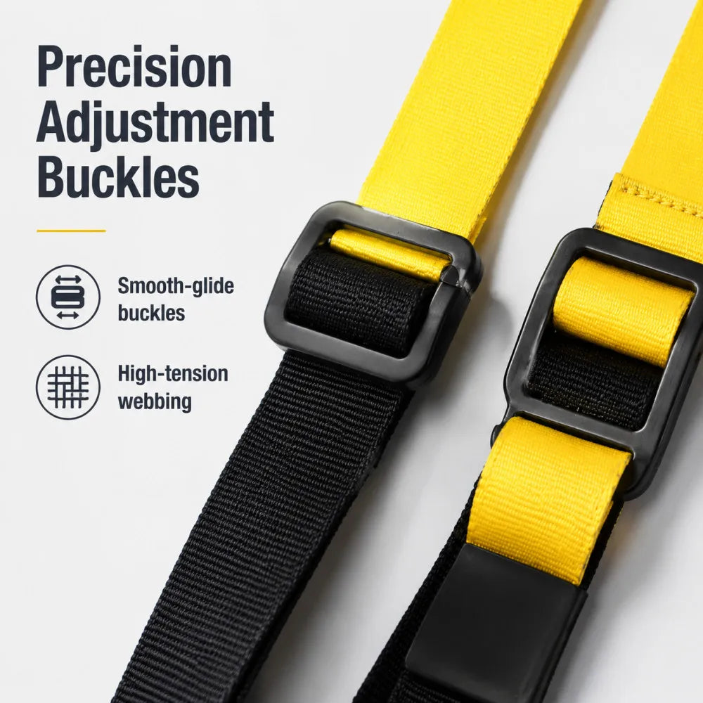 P3-Trx Suspension Training Strap Adjustable Tensioner Trainer Resistance Device Hanging Pulling Rope Home Yoga Fitness Band Belt