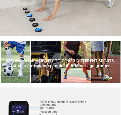 Smart Agility Training Light for Kids - Ideal for Physical Fitness, Remote-Controlled Light Operations