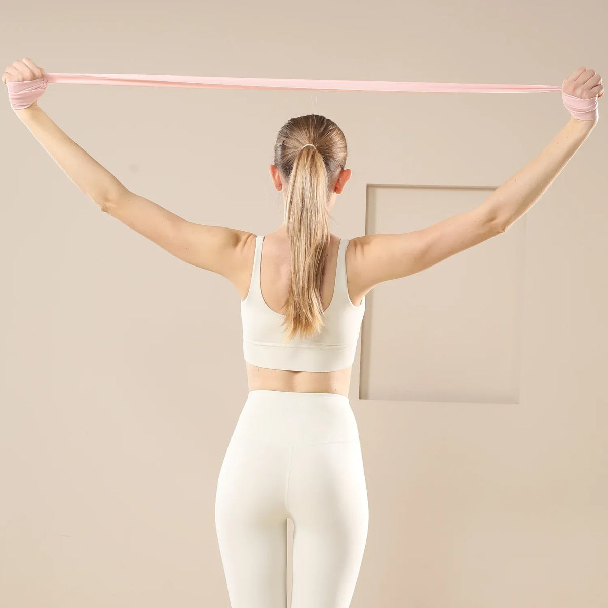 WOSWEIR-Yoga Rally Home Stretching Resistance Strap for Beginners Ladies Body Fitness Latin Dance Stretch Strap