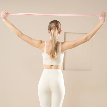 WOSWEIR-Yoga Rally Home Stretching Resistance Strap for Beginners Ladies Body Fitness Latin Dance Stretch Strap
