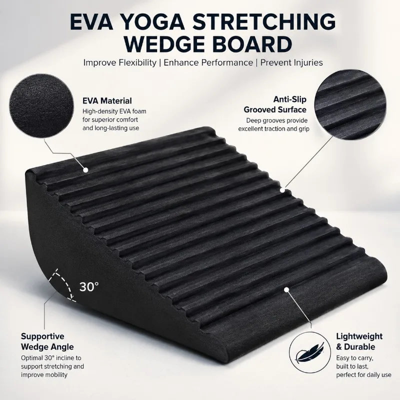 Trainovafit High-Density EVA Calf Stretch Slant Board & Squat Wedge
