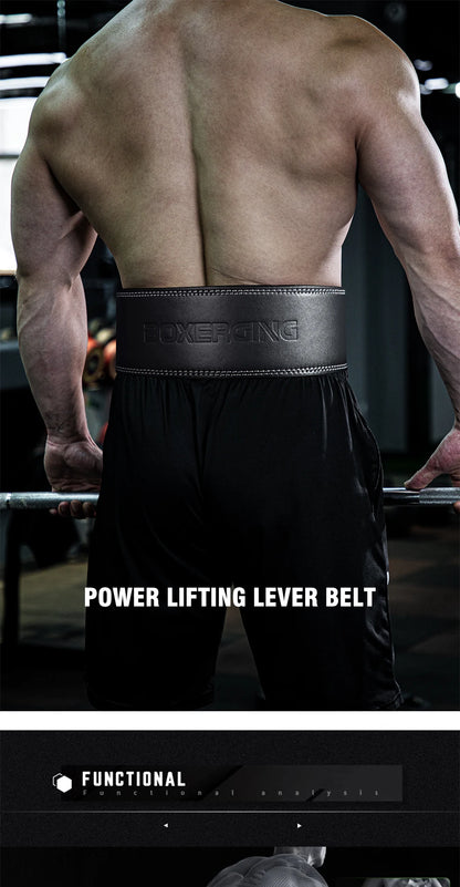 Adjustable Weightlifting Belt, Lever Powerlifting Belt,Gym Barbell,Squat Deadlift, Waist Support, Strength Training Lumbar Brace