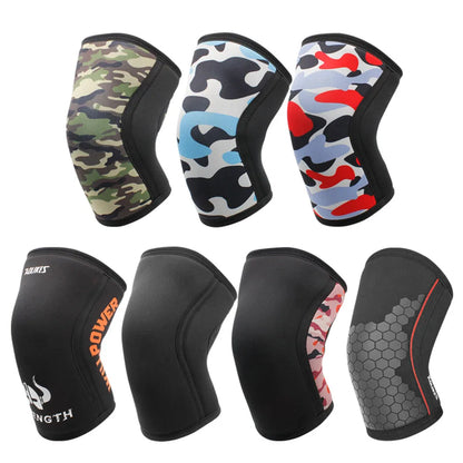 AOLIKES Knee Sleeves for Weightlifting & Powerlifting (7mm Pair) For Men & Women - Knee Wraps for Weight Lifting, Squats