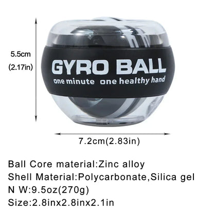 Automatic Start Wrist Gyro Ball Power Trainer Arm Exercise Device Strength Reinforcement Fitness Tracker