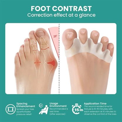 Trainovafit Soft Gel Toe Separators & Bunion Spacers (1 Pair)