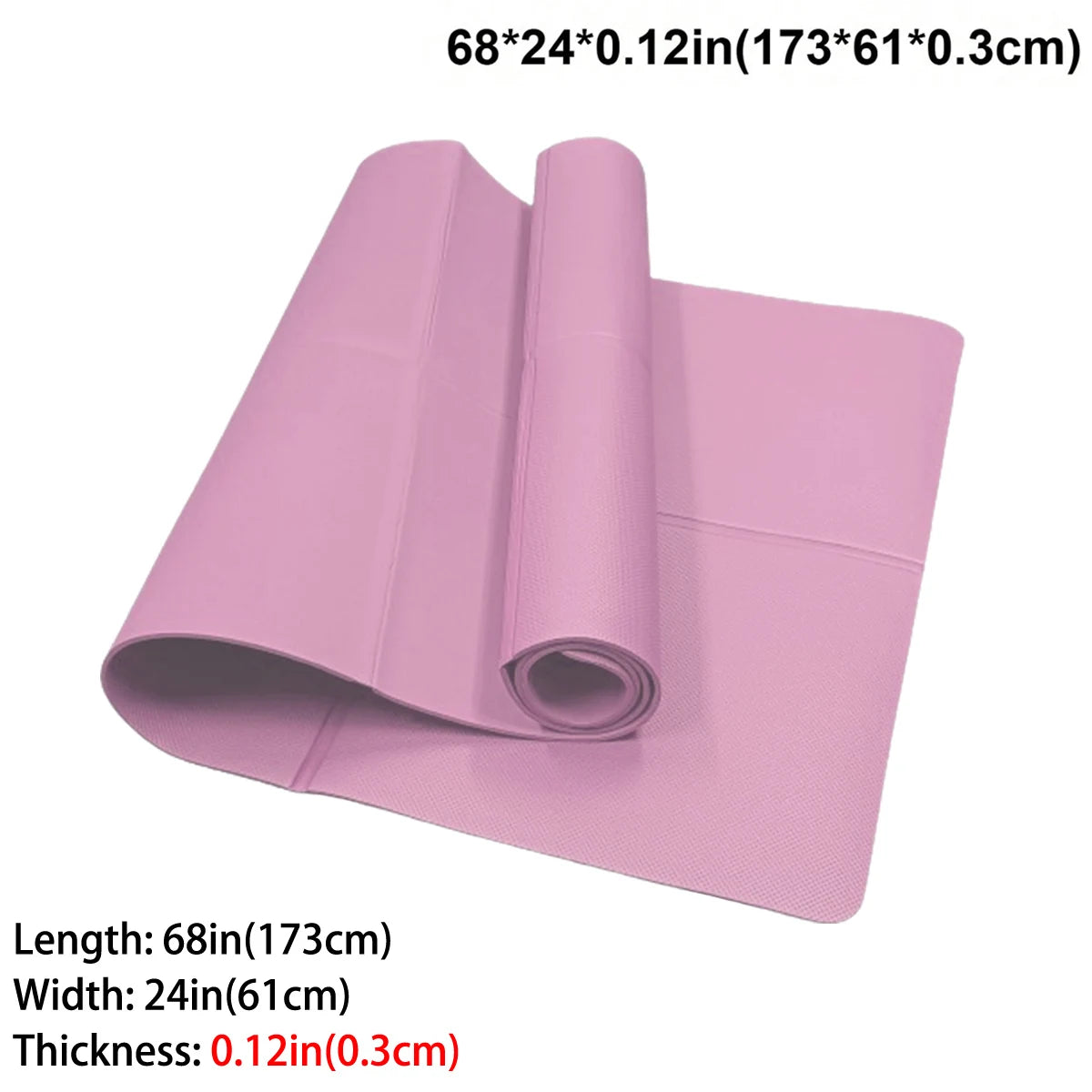 Trainovafit Foldable Non-Slip Travel Yoga & Fitness Mat