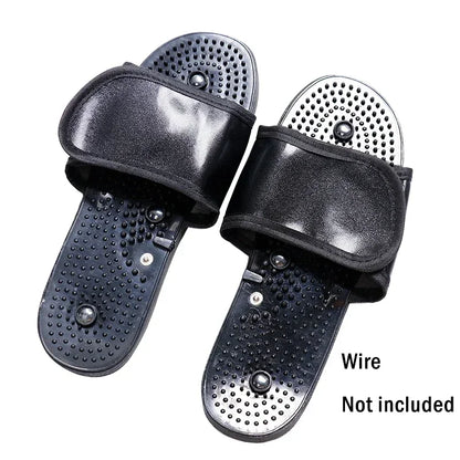 10 Modes Electrical EMS TENS Pulse Body Massage Acupoint Meridian Massage Slippers Foot Electrostimulator Body Relaxation Device