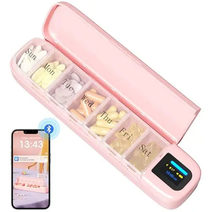 Trainovafit Smart Bluetooth 7-Day Pill Organizer with Alarm