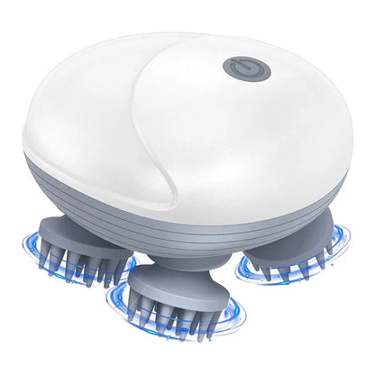 Electric Scalp Head Massager - Kneading & Vibrating Technology for Hair Growth & Tension Relief