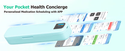 Trainovafit Smart Bluetooth 7-Day Pill Organizer with Alarm