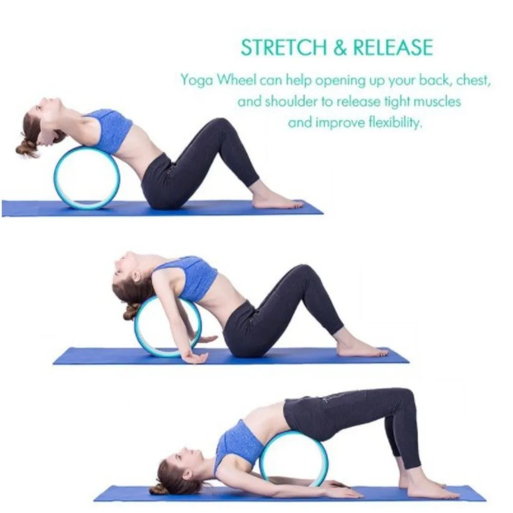 Muscle Massage Yoga Wheel Multi-Functional Back Training Back Training Roller Waist Training Training Tool Fitness Circle