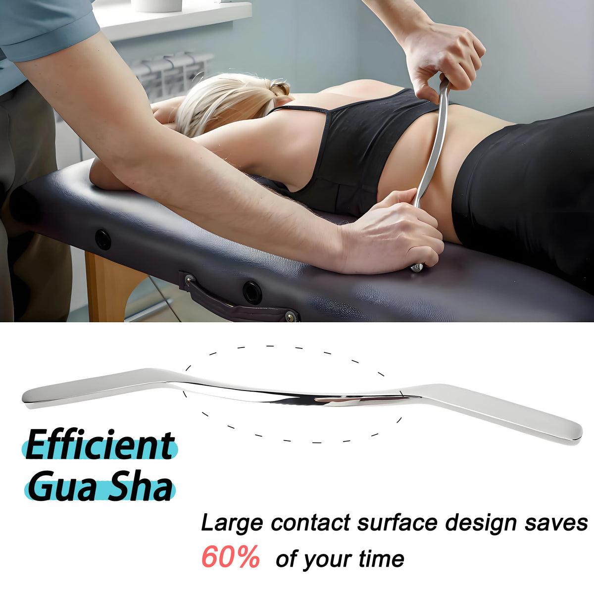 Trainovafit 5-in-1 Stainless Steel IASTM Muscle Scraper & Gua Sha Set
