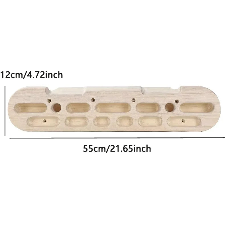 Wooden Climbing Fingerboard Climbing Hangboard Multi-functional Can Put Mobile Phone Pull-up Gym Equipment Indoor  Fitness