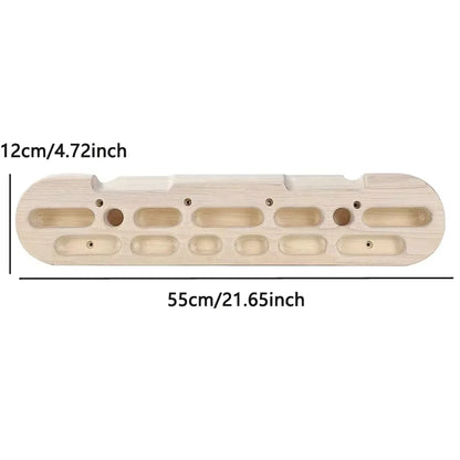 Wooden Climbing Fingerboard Climbing Hangboard Multi-functional Can Put Mobile Phone Pull-up Gym Equipment Indoor  Fitness