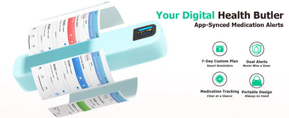 Trainovafit Smart Bluetooth 7-Day Pill Organizer with Alarm