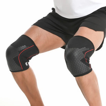 AOLIKES Knee Sleeves for Weightlifting & Powerlifting (7mm Pair) For Men & Women - Knee Wraps for Weight Lifting, Squats