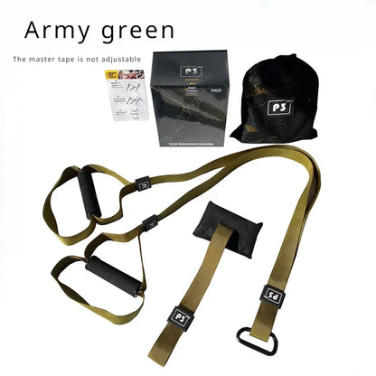 P3-Trx Suspension Training Strap Adjustable Tensioner Trainer Resistance Device Hanging Pulling Rope Home Yoga Fitness Band Belt