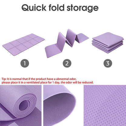Trainovafit Foldable Non-Slip Travel Yoga & Fitness Mat