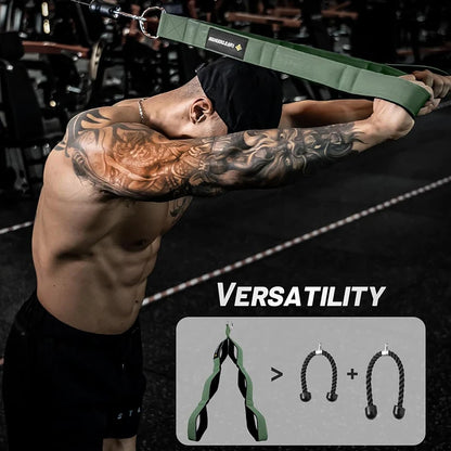 Trainovafit Extra Long Dual-Grip Tricep Rope Cable Attachment