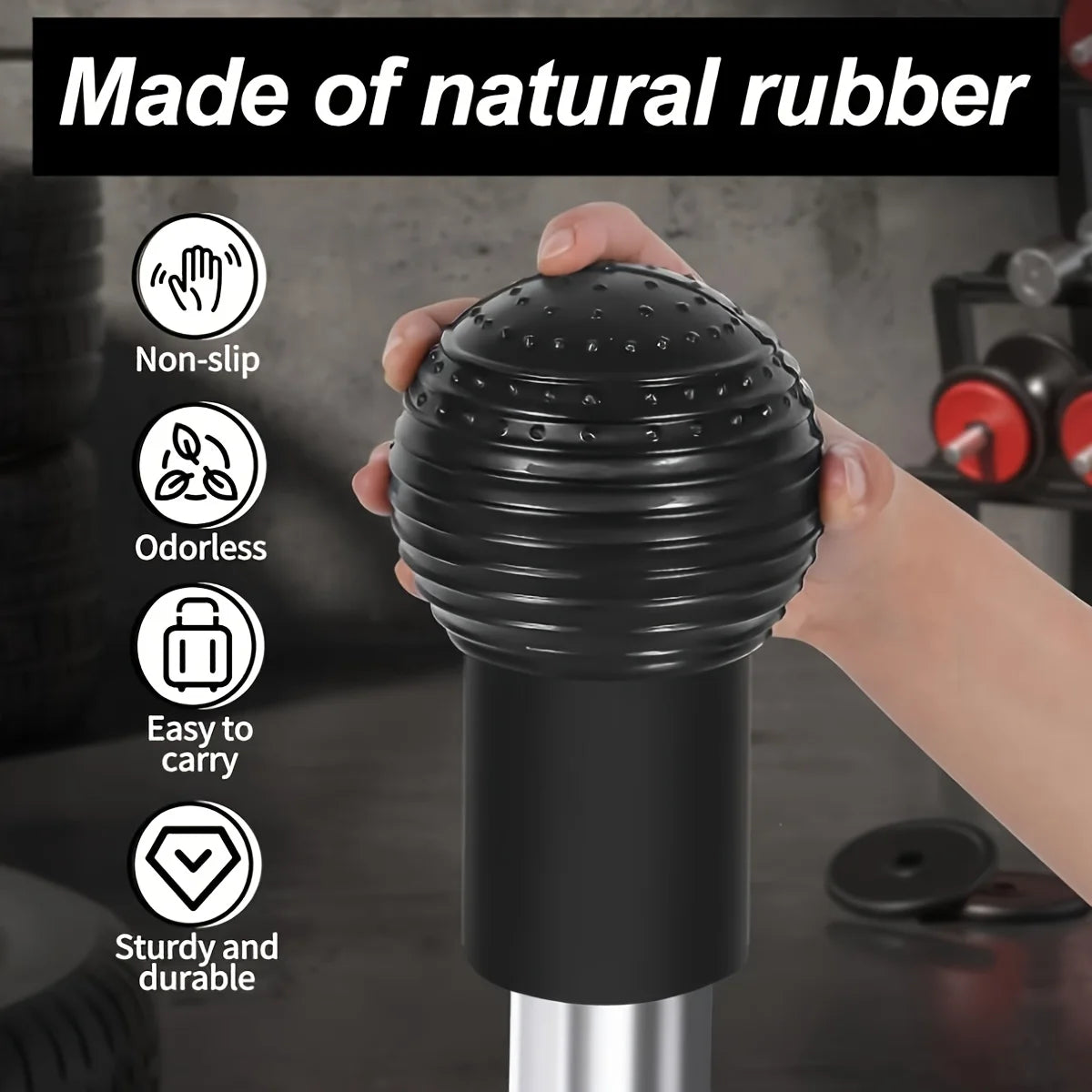 Trainovafit 360° Rubber Barbell Landmine Base Attachment (2-Inch)